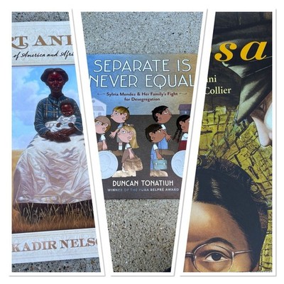 3 Book Lot: Separate Is Never Equal, Heart and Soul, and Rosa