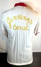 Vintage 1950 s Loop Collar Rockabilly Chain Stitch SWINGSTER Rayon Bowling Shirt