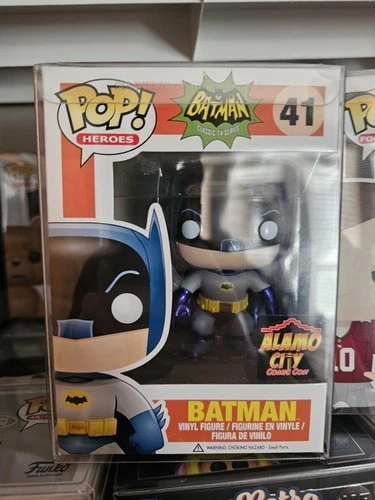 2013 Funko Pop Heroes Batman Adam West Metallic #41  Alamo City Comic Con + Free