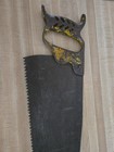 Vtg. Cast Iron Crosscut Hand Saw For Logging Or Ice 30"- 35" With Handle! — photo 2