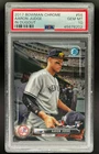 2017 BOWMAN CHROME AARON JUDGE RC ROOKIE SSP VARIATION IN DUGOUT #56 PSA 10 GEM