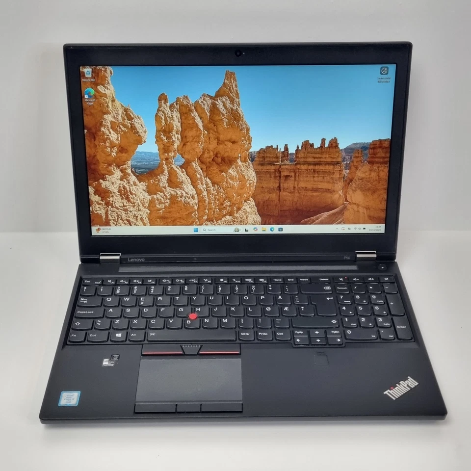 Lenovo ThinkPad P50 CAD Gaming Laptop, i7 32GB 512GB SSD Quadro M2000 FHD Win 11 - Image 2 of 4