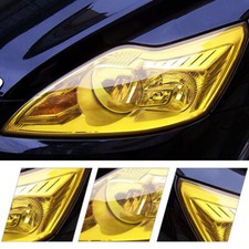 30x120cm Yellow Car Headlight Tint Auto Fog Sticker Film Wrap Tail Light Vinyl☌♖