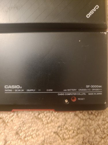 Vintage CASIO SF-3000 BK Digital Diary Electronic Non Tested For parts - Picture 7 of 9