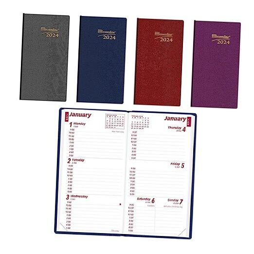 2024 Traditional Weekly Pocket Planner, Appointment Book, 12 Months, January