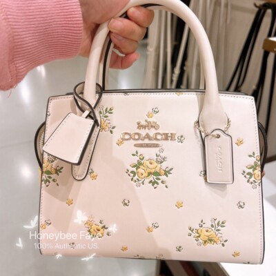 NWT COACH Andrea Carryall Bag With Floral Print CAL46 | eBay