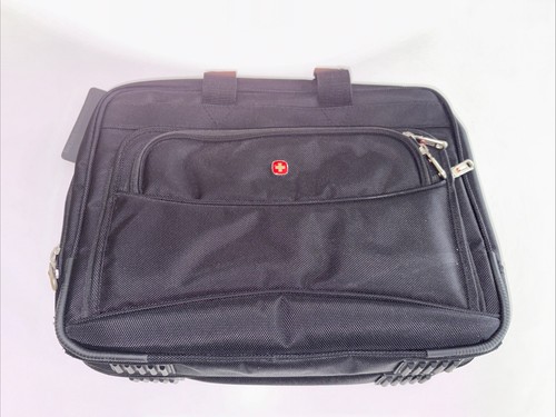 Wenger Swiss Gear 15” Computer Laptop Tablet Carrying Black Briefcase-New - Picture 2 of 6