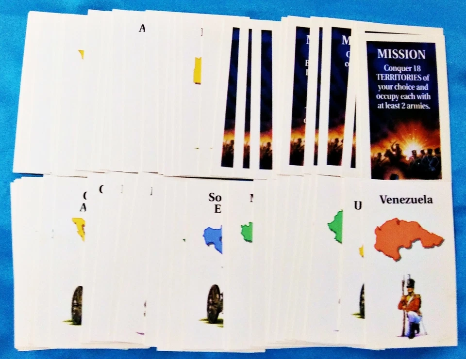 RISK Game Cards - Vintage 1980's Replacement Parts - Image 2 of 2