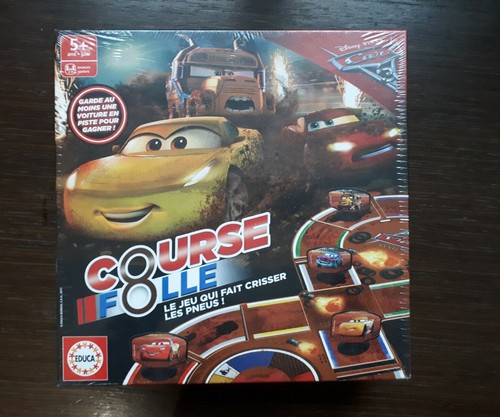 NEUF Jeu de société Cars COURSE FOLLE Educa Disney Pixar à partir de 5 ...