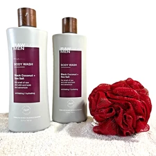 Raw Sugar Men Body Wash Black Coconut + Sea Salt Bundle