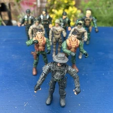 Lot of 10 The Corps 4" Action Figures Lanard Army Builder Toy