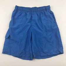 Kanu Surf Mens Swim Shorts Size L Mesh Lined Blue
