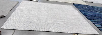 IVORY / BLUE 10' X 10' S Broken Thread Rug Reduced Price 1172748692 ABT470M-10SQ