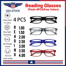 Blue Light Blocking Reading Glasses Anti-Scratch Lenses for Reading&Office Work