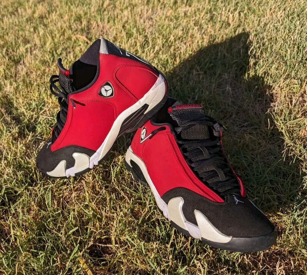 公式正規品!★AIR JORDAN 14 GYM RED Air Jordan 14 Retro Gym Red Style487471-006Black Off-white