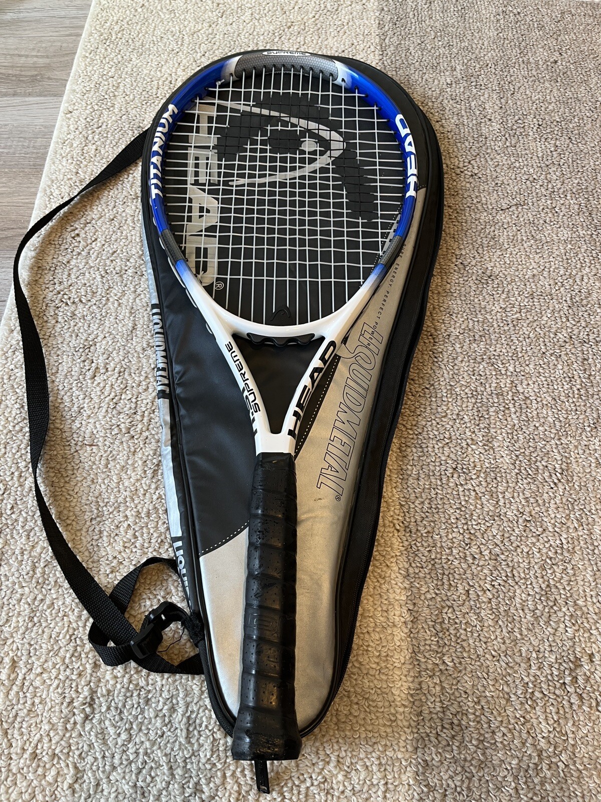 Head Ti.S1 Supreme Titanium Tennis Racket 4-3/8 Grip With Cover