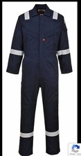 Portwest FR21 Bizflame Fire Flame Resistant Lightweight Coverall Reflective Tape