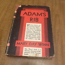 Adam&rsquo;s Rib By Mary Day Winn VTG Feminism Feminist Text 1931 1st Edition 