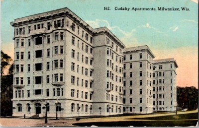 Vintage Postcard Cudahy Apartments Milwaukee Wisconsin WI                  E-447