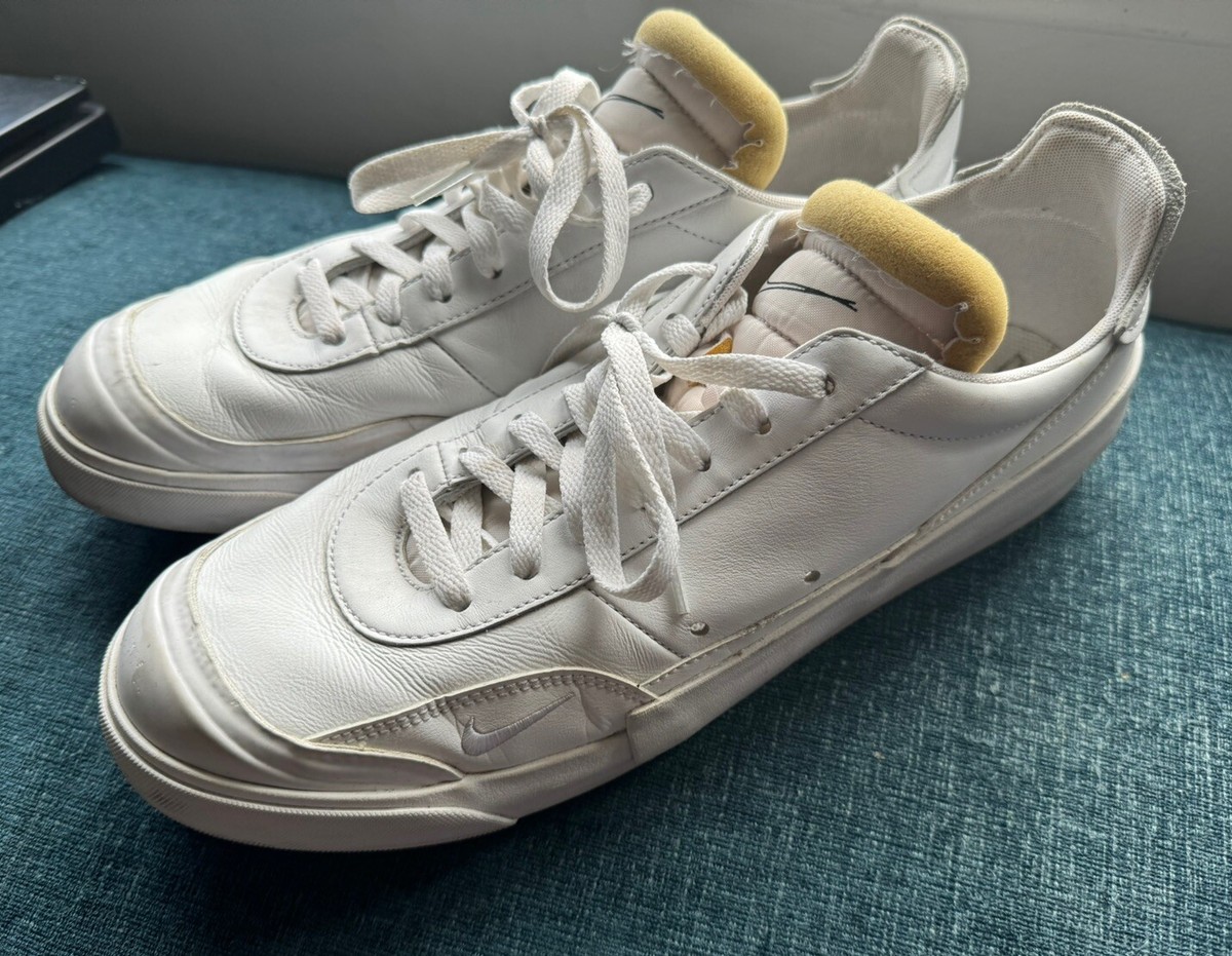 Size 🌟 Nike Men’s Shoes Drop Type LX Snow White Athletic Sneakers  Leather