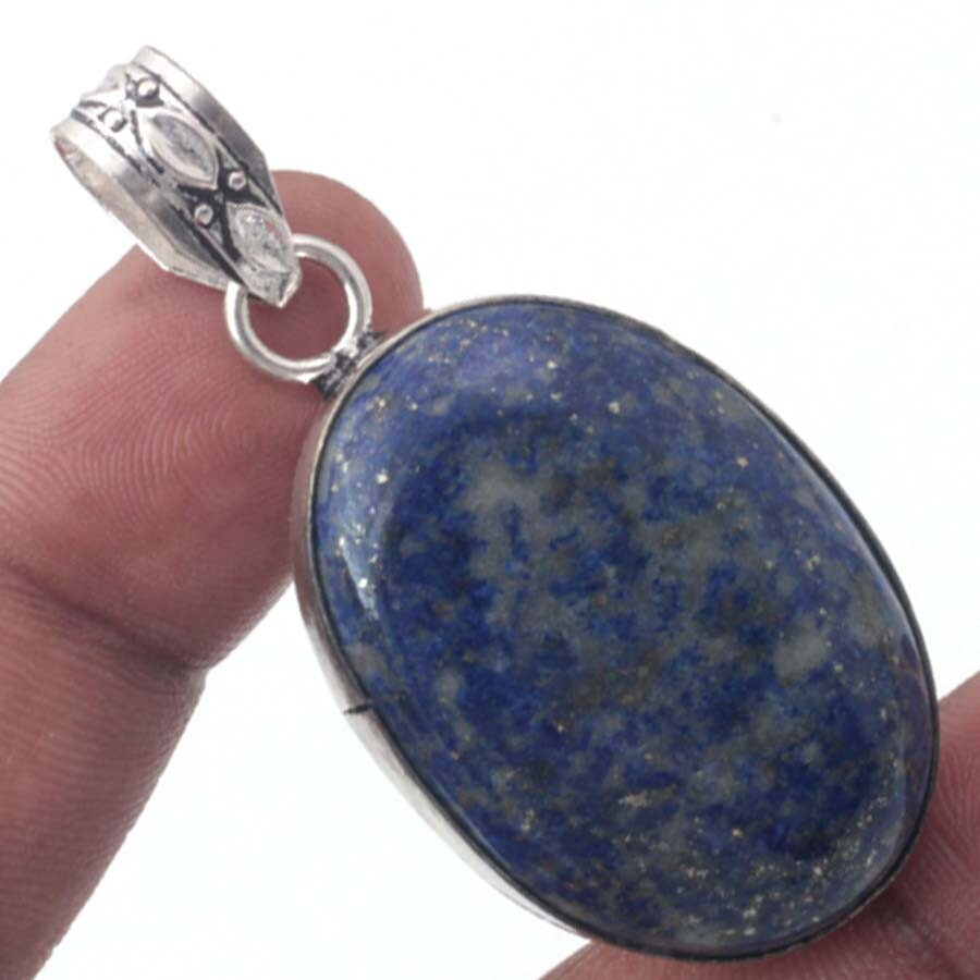 Lapis Lazuli Ethnic Handmade Gemstone Pendant Gift Jewellery 2