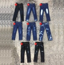 1/12 Scale Ripped & Distressed Jeans Slim Model for 6" Male Action Figure Toys