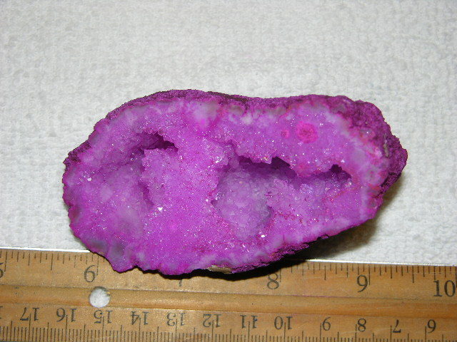 Geode Center Cut Geode cut & polished half with colored crystal center 3.5 inch E87 | eBay