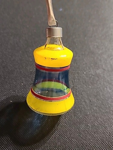 2 Vintage WW11 Unsilvered Glass Bell Christmas Ornaments - Picture 5 of 6