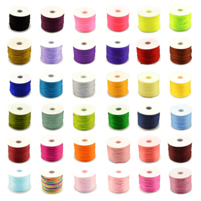 70m/roll Nylon Thread Rattail Satin Cord Jewelry Beading String For Bracelet 1mm