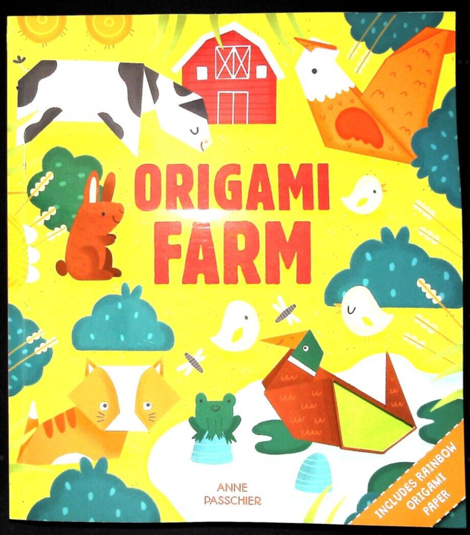 Origami Farm Animals Children's Activity Learning Book and Paper NEW age 7+