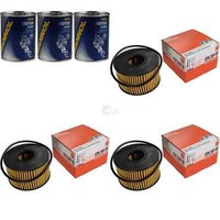3X Original Mahle / Knecht ÖLfilter OX 191D + 3X SCT Motor Flush MotorspüLung