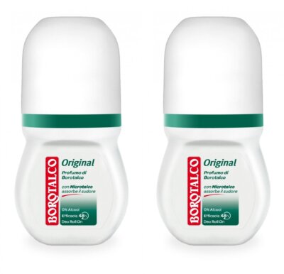 2x Borotalco Roberts Deo Roll-On Original 50ml Ohne Alkohol Deoroller Aus Italie