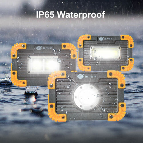 30W LED Rechargeable Cordless Work Site Flood Light Mobile Portable Camping Lamp - Picture 2 of 12