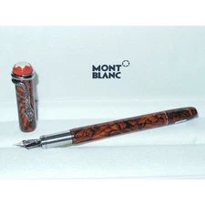 New* Montblanc Heritage Rouge et Noir Serpent Marble Fountain Pen F 119851 snake