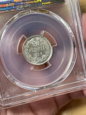 1917 Finland 50 Pennia, PCGS MS-66 | eBay