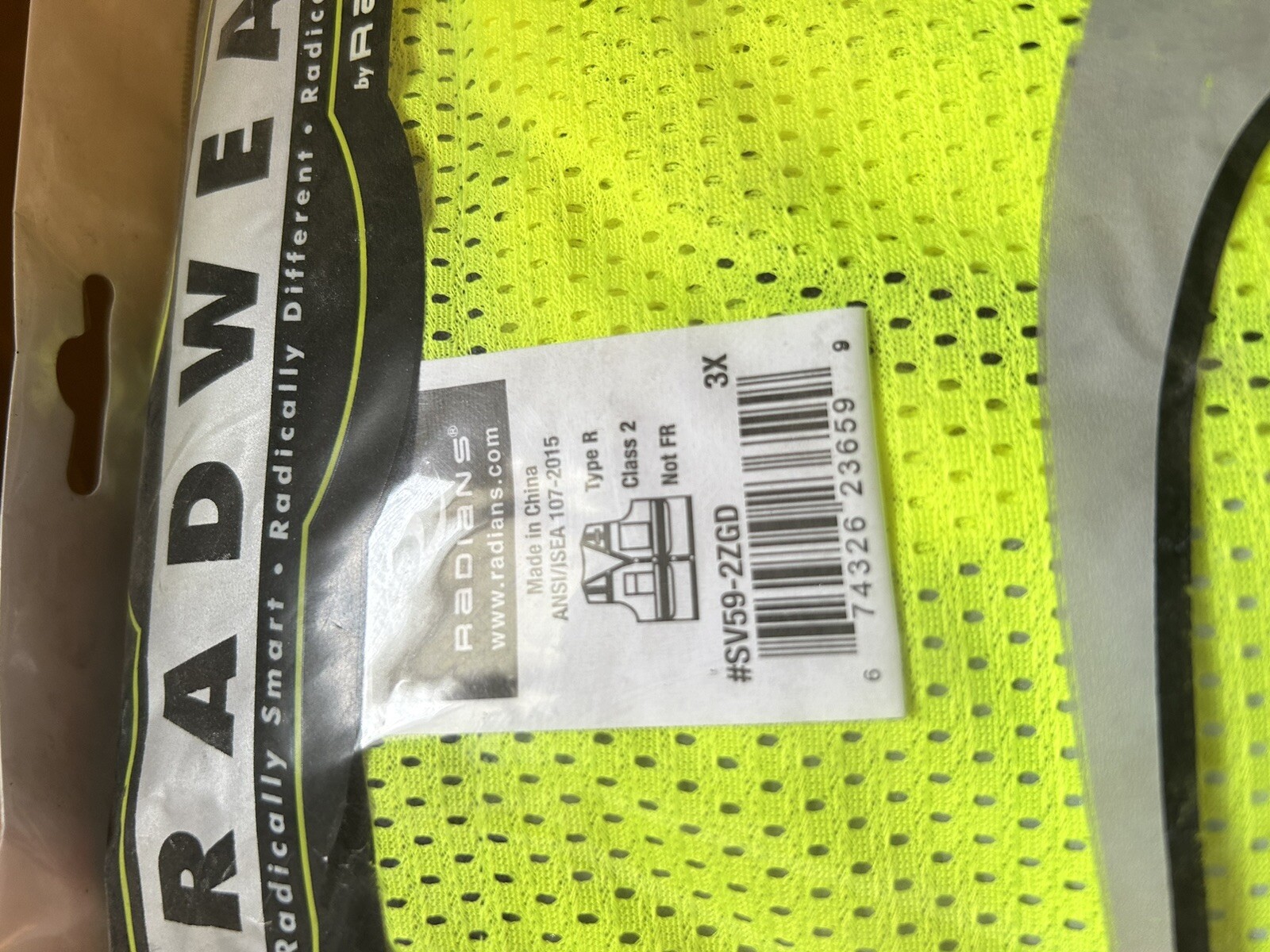 RADWEAR  SV59-2 HD Surveyor Safety Vest By Radians Sz 3X