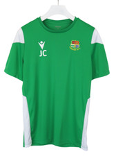 MACRON Tonmawr R.F.C. T-Shirt Men's XL Short Sleeve Crew Jersey Green