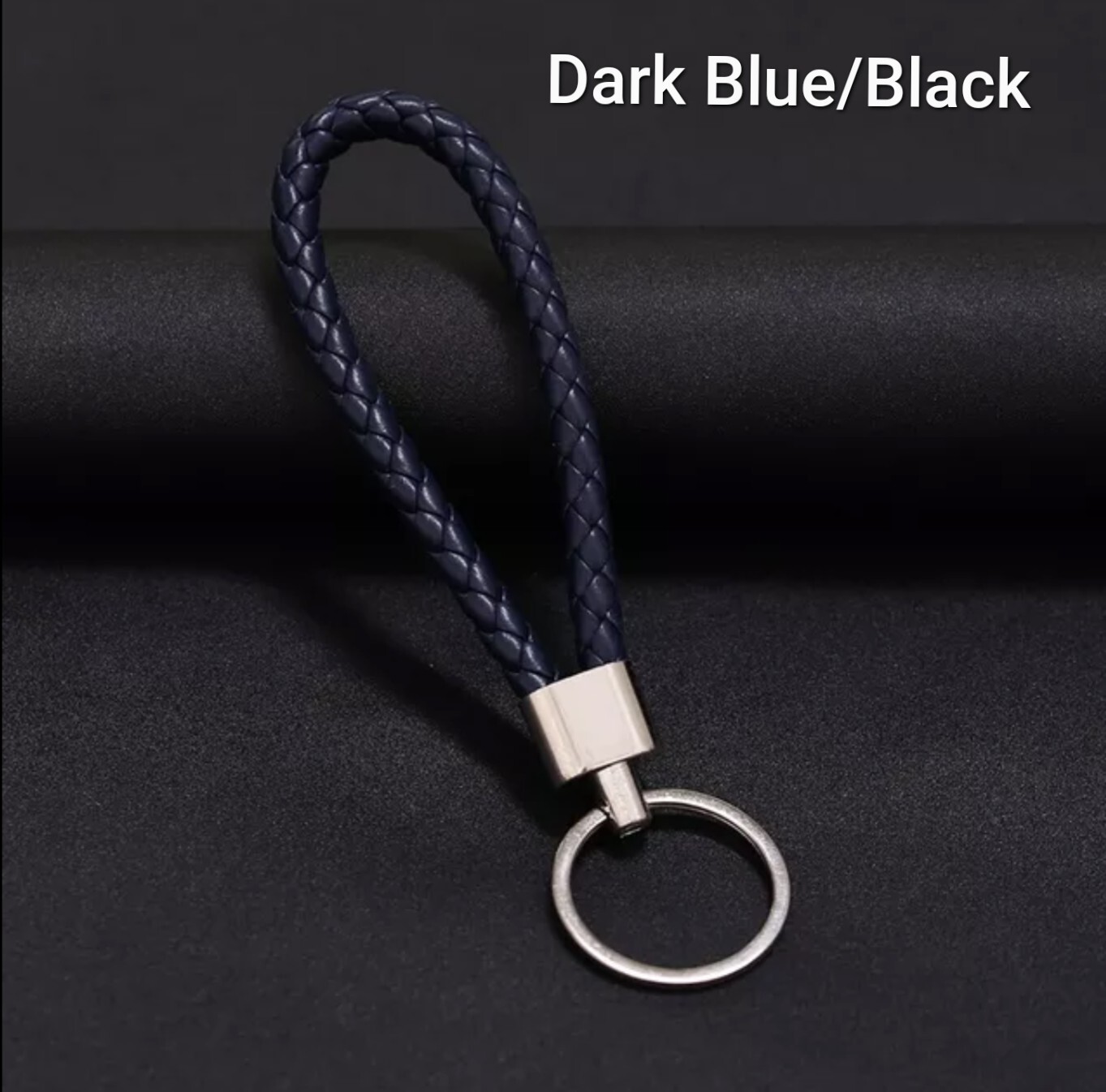 1PC PU Leather Keychain Car Keyrings Men Women Keychain Braided Woven ...