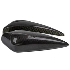 Carbon Fiber Tank Sliders Protectors Gloss For Triumph Daytona 675 2013-2015