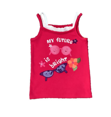 Gymboree Surf Adventure Shirt Girls Sz 4 4T  My Future Is Bright Tank Top NWT