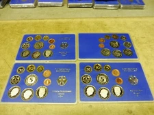 West Germany, Circulated Coin Set Proof, 1985 D F G J Complete, in Original Folder 