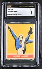 1949 Leaf #41 George McAfee Chicago Bears - CSG 1 Poor 