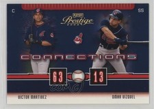 2003 Playoff Prestige Connections Gold /100 Victor Martinez Omar Vizquel s7f