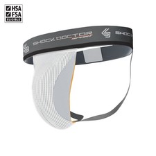 Shock Doctor Sport  Supporter with Cup Pocket  Adult Mens  Large  White