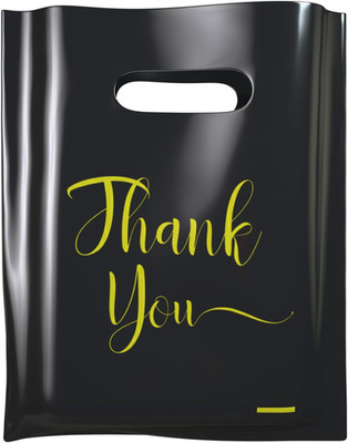 Thank You Plastic Bags, 100 Pack for Small Business, Merchandise for Packaging P