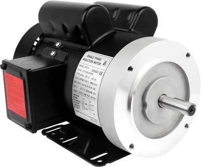 Cuilvu 1.5HP Electric Motor 3450RPM Reversible Single Phase 56C Frame