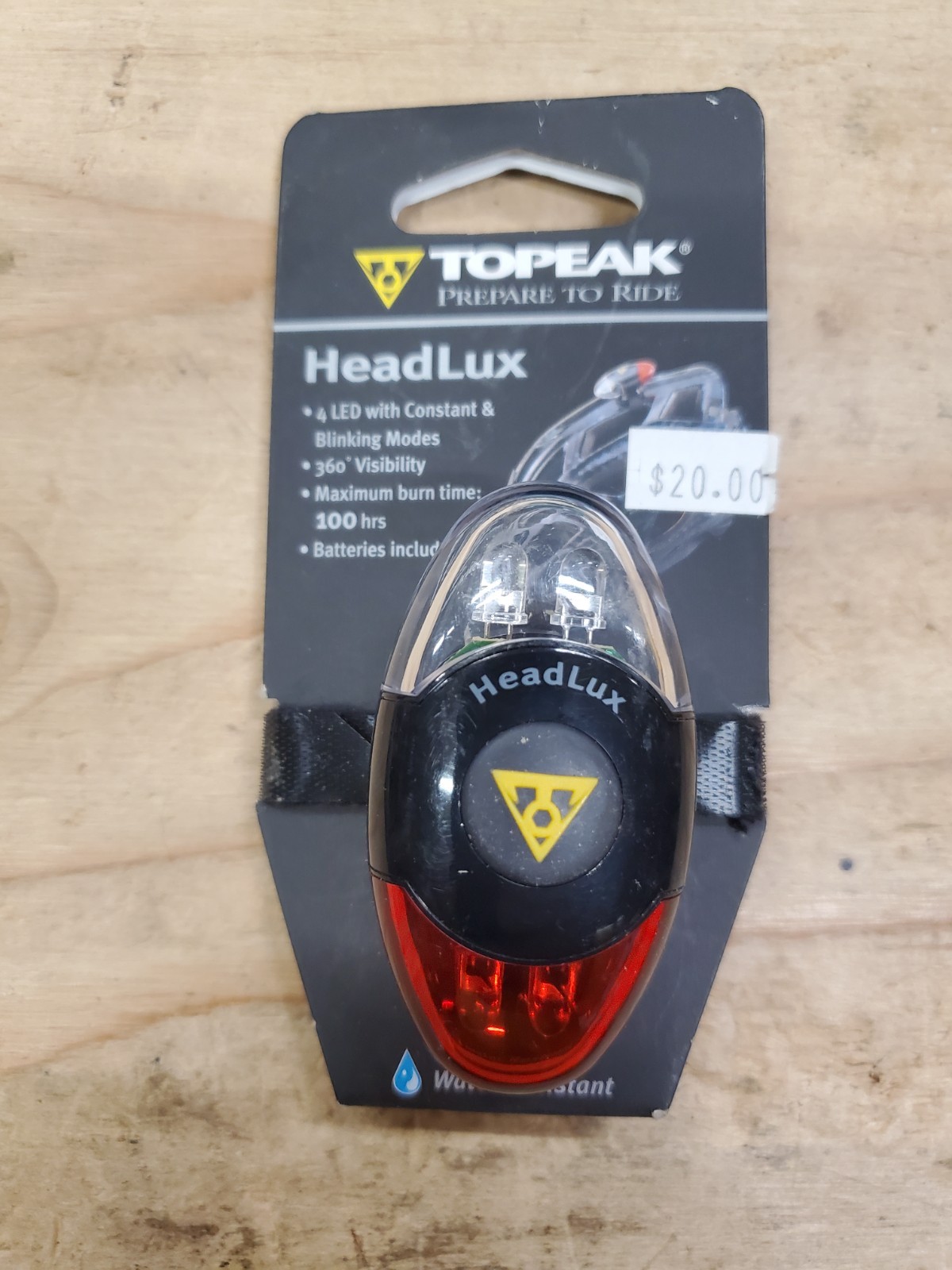 Light Topeak Helmet Headlux Headlight/taillight New Old Stock