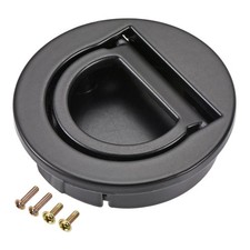 Affleurant Tirer Anneau Poignée 40x10mm 3pcs Plat Tiroir Porte Bouton Noir