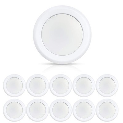 ECOELER 10 Pack 6 Inch LED Dimmable Flush Mount Ceiling Light, 16.5W Surface ...