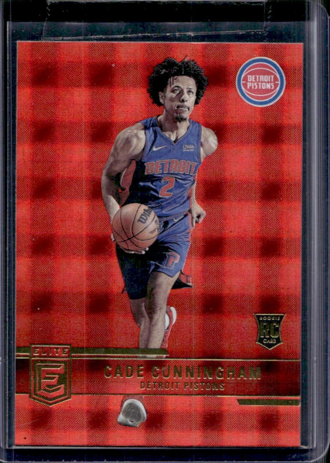 2021-22 Panini Donruss Elite Cade Cunningham Asia Hyper Red RC #248 Pistons